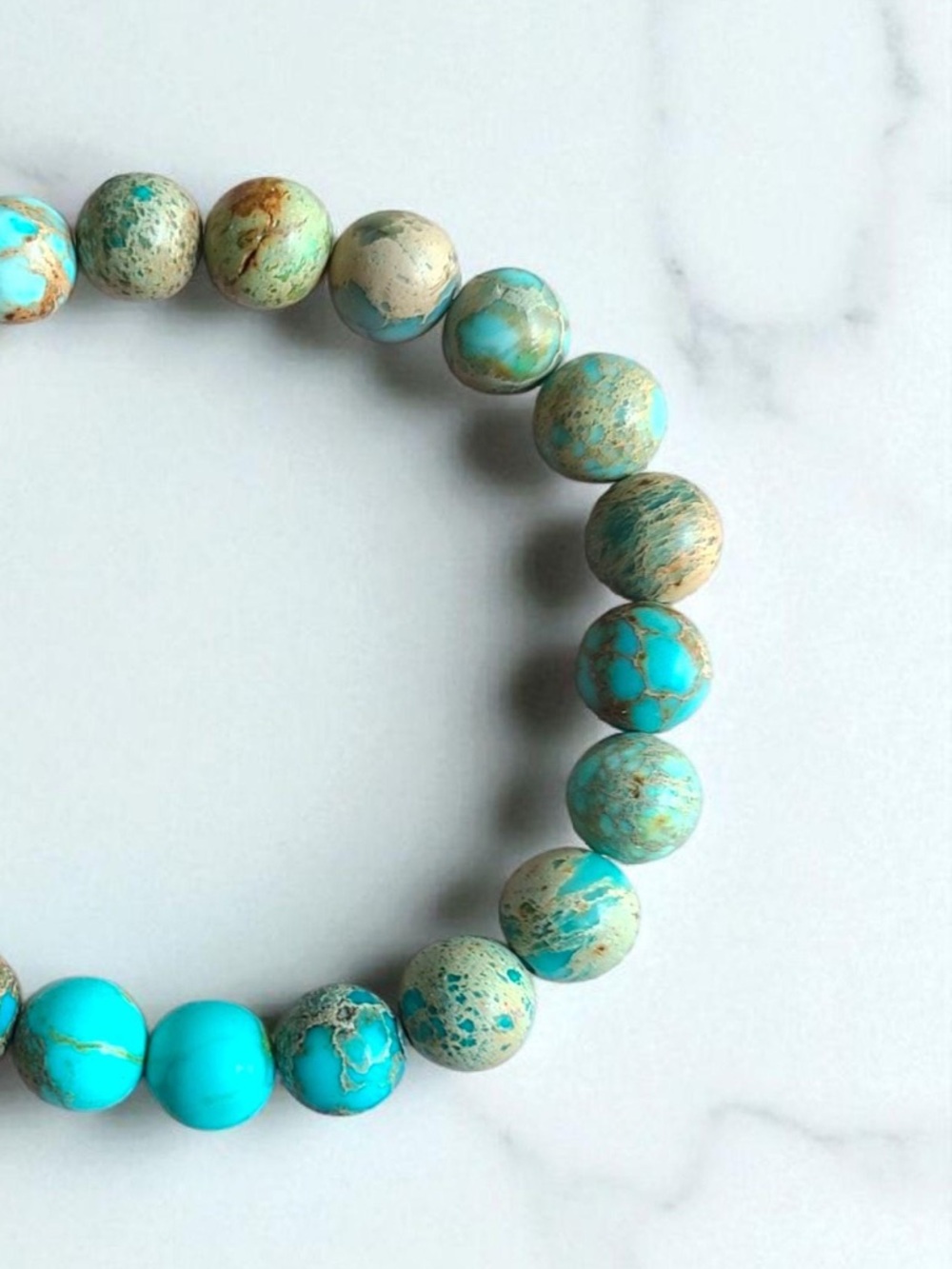 🆕New Blue Imperial Jasper Gemstone Bracelet-8mm